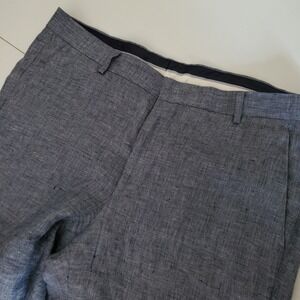 Murano Men's Corduroy Dress Pants in Heathered Gray-Blue
